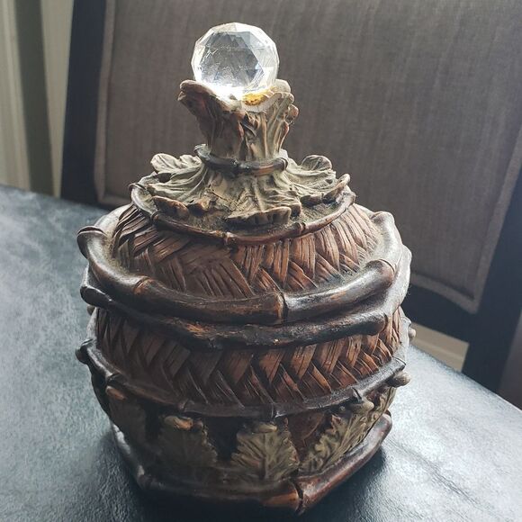 Trinket Box with Crystal Accent - Picture 3 of 9